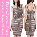 Sexy Open Back Gorgeous Cocktail Party Gown Short Bandage Dress